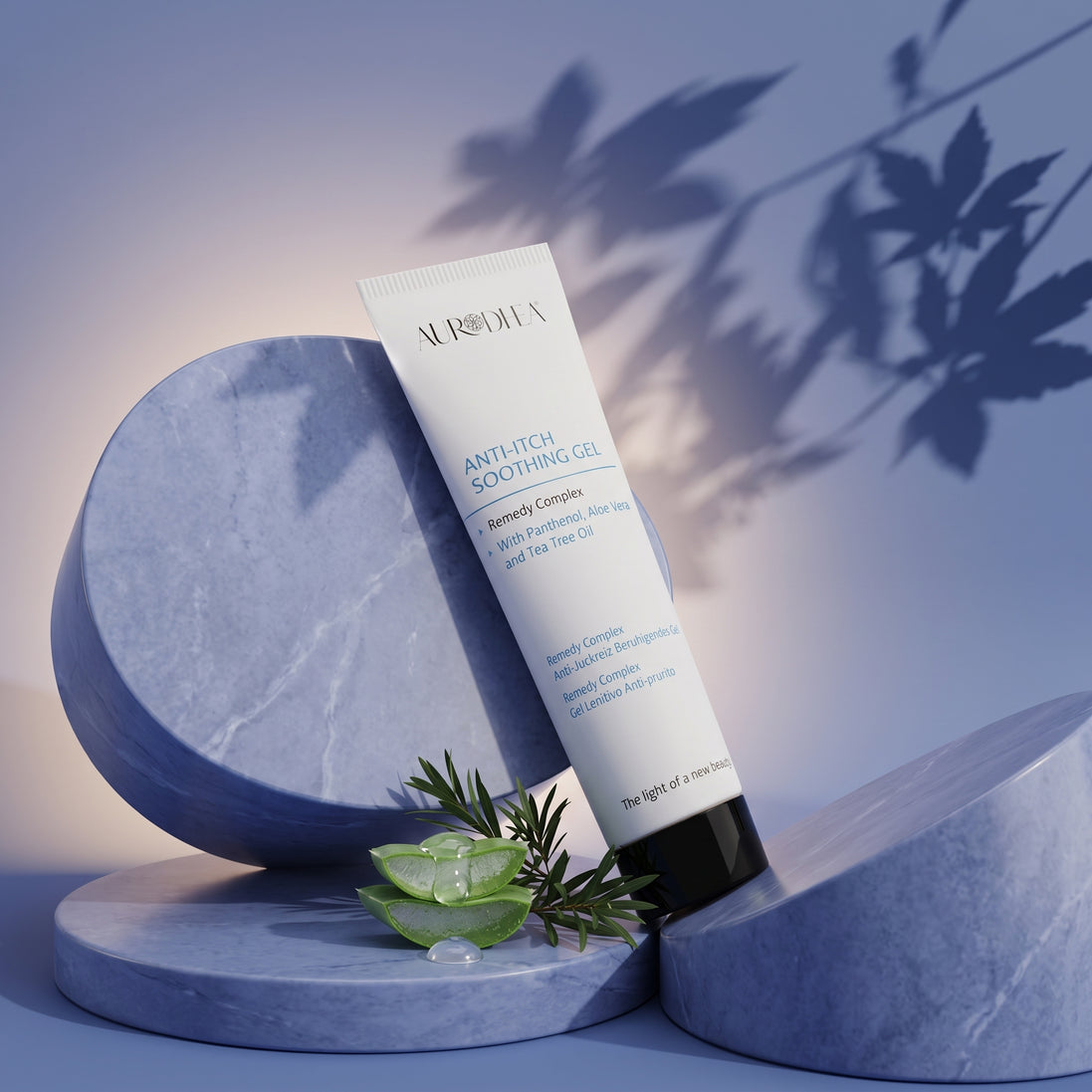 Aurodhea - Gel lenitivo anti-prurito - 75 ml | Arricchito con Pantenolo, Aloe vera e Tea Tree
