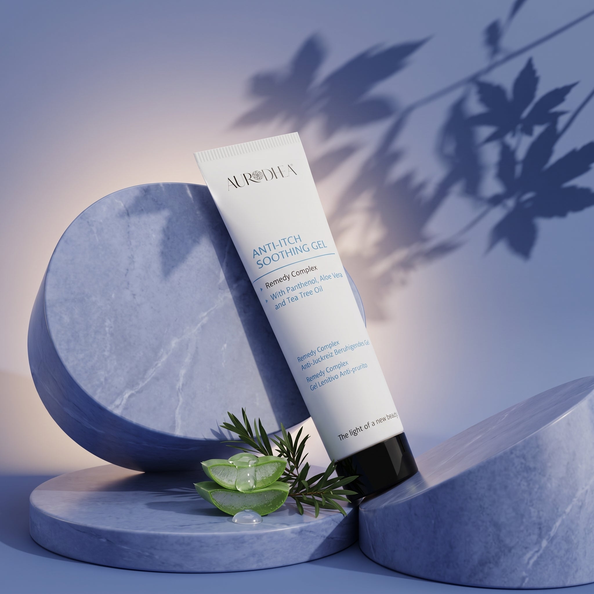 Aurodhea - Gel lenitivo anti-prurito - 75 ml | Arricchito con Pantenolo, Aloe vera e Tea Tree