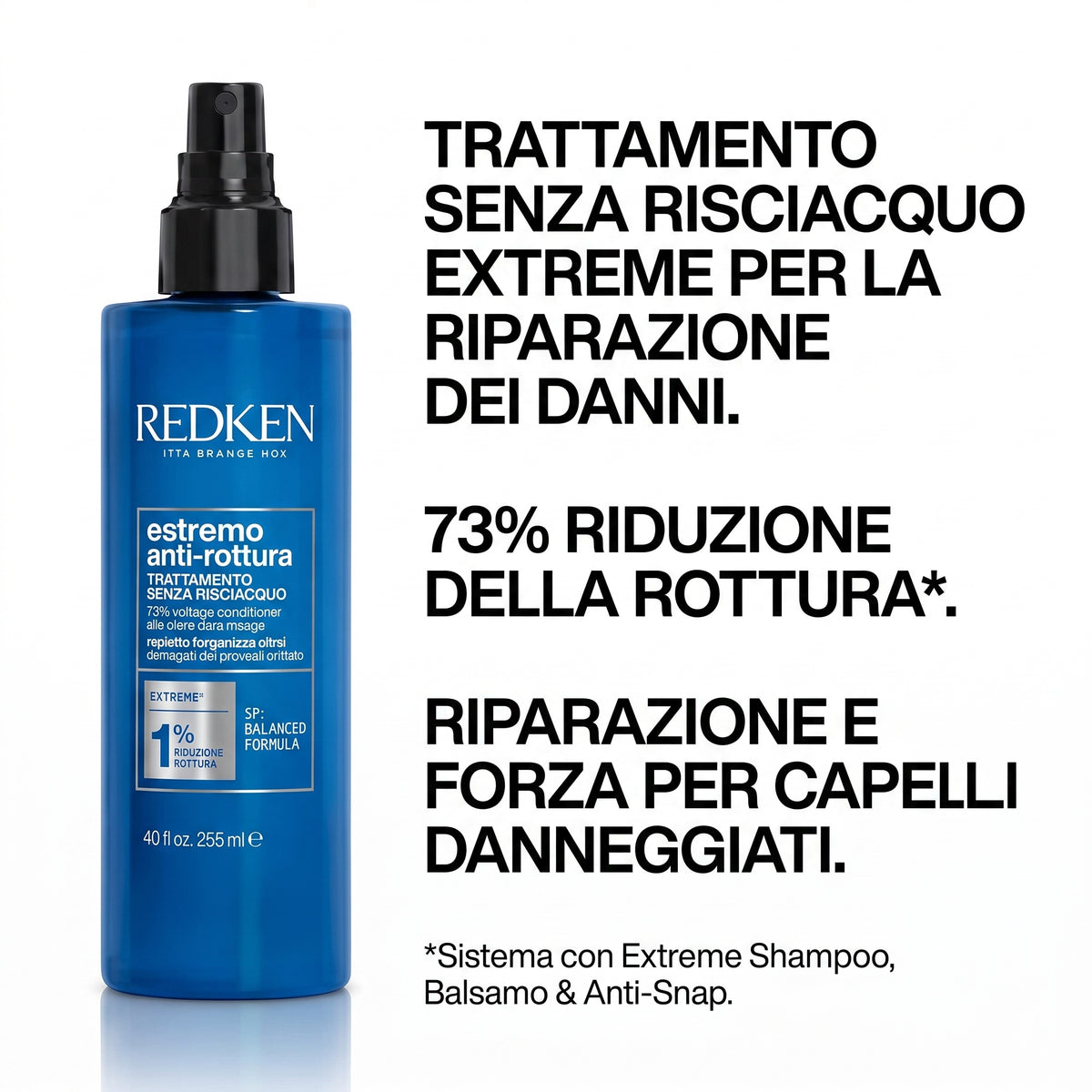 Redken - Extreme Anti-Snap Trattamento capelli danneggiati 250ml