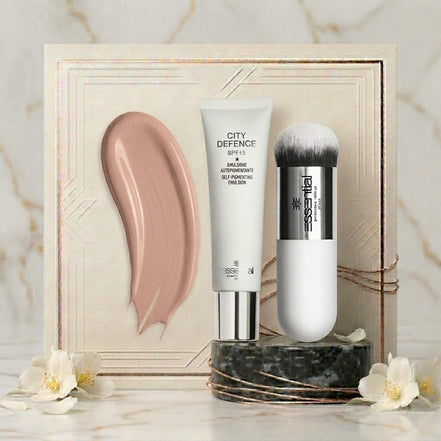 Essential - CC Cream SPF15 City Defence Emulsione + Pennello Applicatore