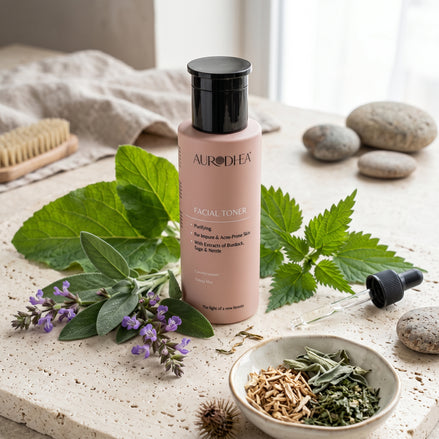 Aurodhea - Tonico per pelli impure - 150 ml | Arricchito con estratti di Bardana, Salvia e Ortica